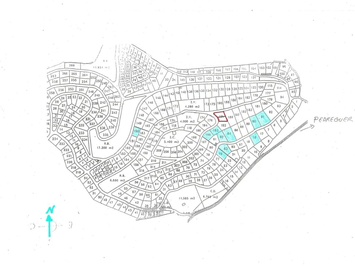 Plot for sale in Pedreguer